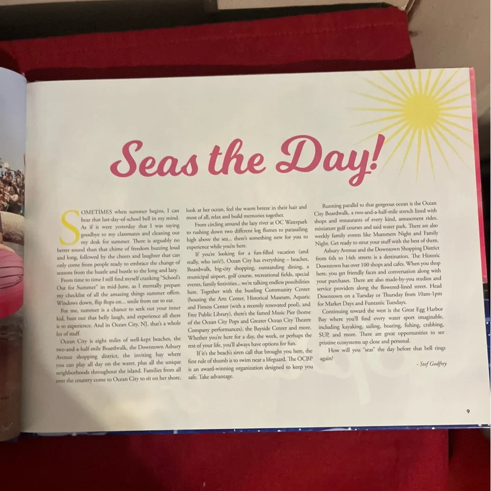 Ocean City NJ 12th annual guide book